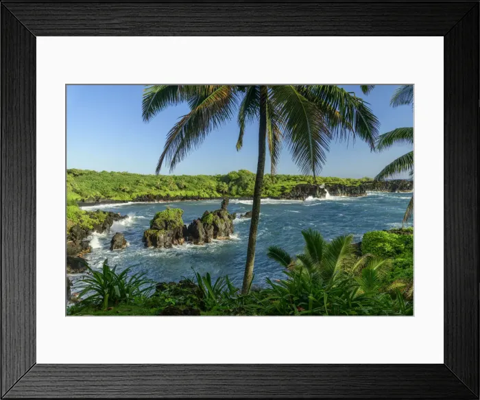 Framed Print : USA, Hawaii, Maui, Hana, Waianapanapa State Park Framed Print : USA, Hawaii, Maui, Hana, Waianapanapa State Park