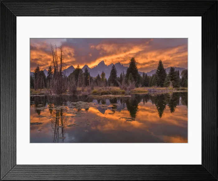 Framed Print : North America, USA, Rocky Mountains, Grand Teton National Park, Sunset by Snake river Framed Print : North America, USA, Rocky Mountains, Grand Teton National Park, Sunset by Snake river
