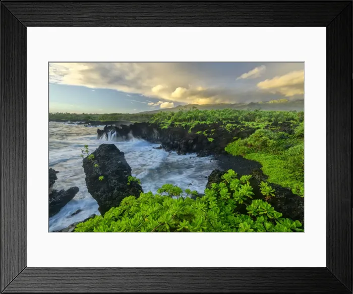 Framed Print : USA, Hawaii, Maui, Hana, Waianapanapa State Park Framed Print : USA, Hawaii, Maui, Hana, Waianapanapa State Park