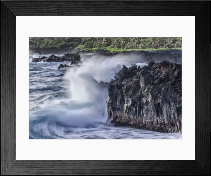 Framed Print : USA, Hawaii, Maui, Hana, Waianapanapa State Park Framed Print : USA, Hawaii, Maui, Hana, Waianapanapa State Park