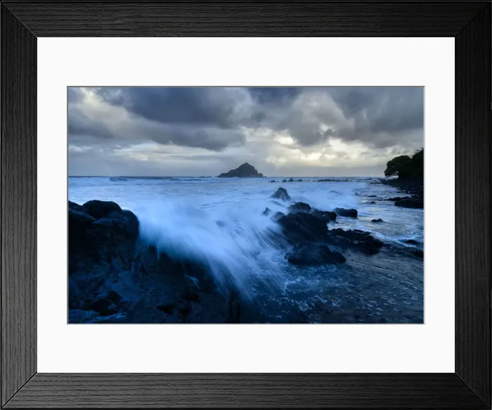 Framed Print : USA, Hawaii, Maui, , Hana, surf and coast Framed Print : USA, Hawaii, Maui, , Hana, surf and coast