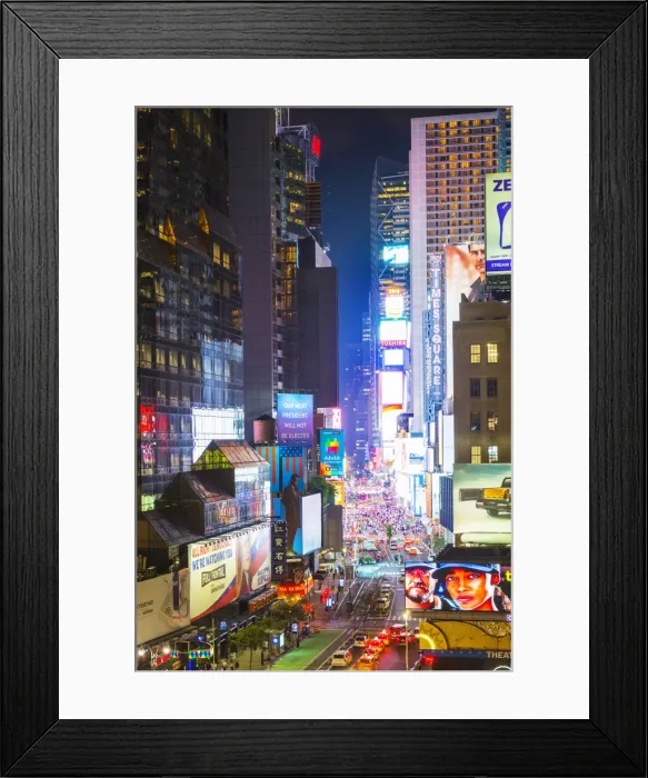Framed Print : Broadway from the Supernova cafe, Manhattan, New York, USA Framed Print : Broadway from the Supernova cafe, Manhattan, New York, USA