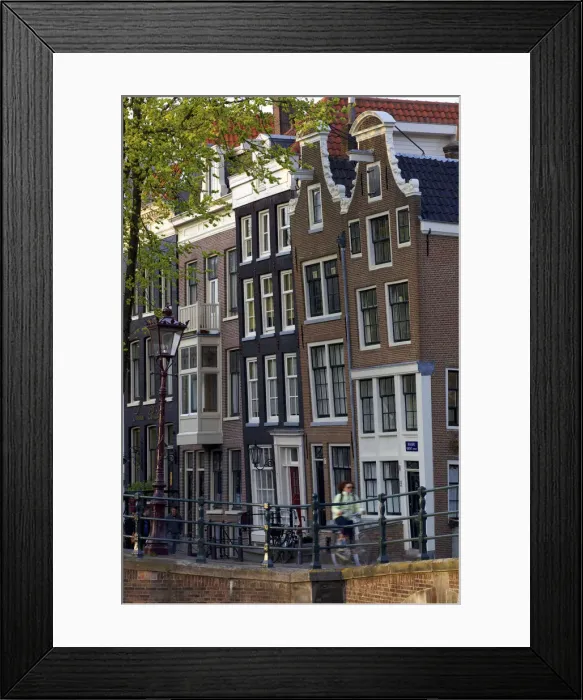 Framed Print : Gabled Houses, Amsterdam, Netherlands Framed Print : Gabled Houses, Amsterdam, Netherlands