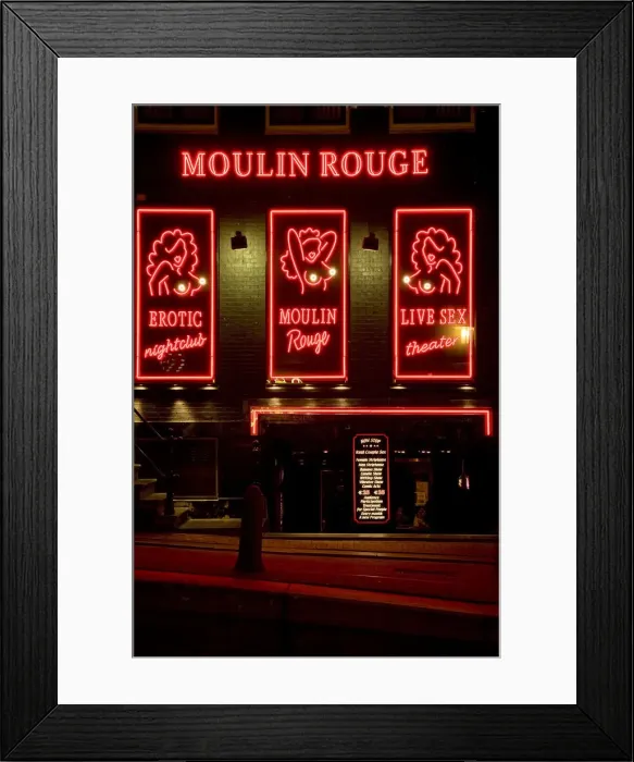 Framed Print : Holland, Amsterdam, Red light district Framed Print : Holland, Amsterdam, Red light district