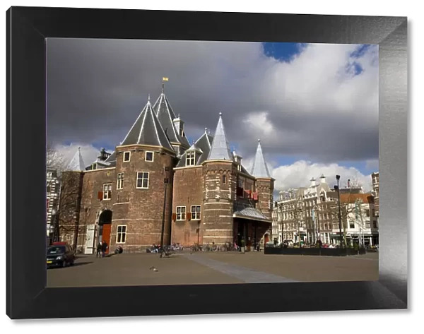 Niewmarkt Square and the Waag historic building, Holland