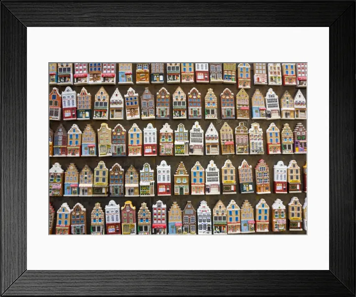 Framed Print : Fridge Magnets of Amsterdam town houses, Amsterdam, Holland Framed Print : Fridge Magnets of Amsterdam town houses, Amsterdam, Holland