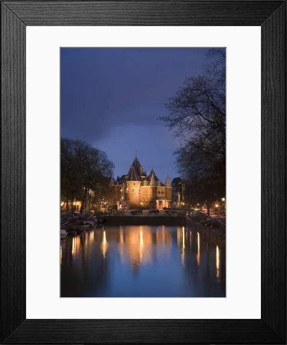 Framed Print : Kloveniers Burgwal canal and Waag Historic building, Nieuwmarkt, Amsterdam, Holland Framed Print : Kloveniers Burgwal canal and Waag Historic building, Nieuwmarkt, Amsterdam, Holland
