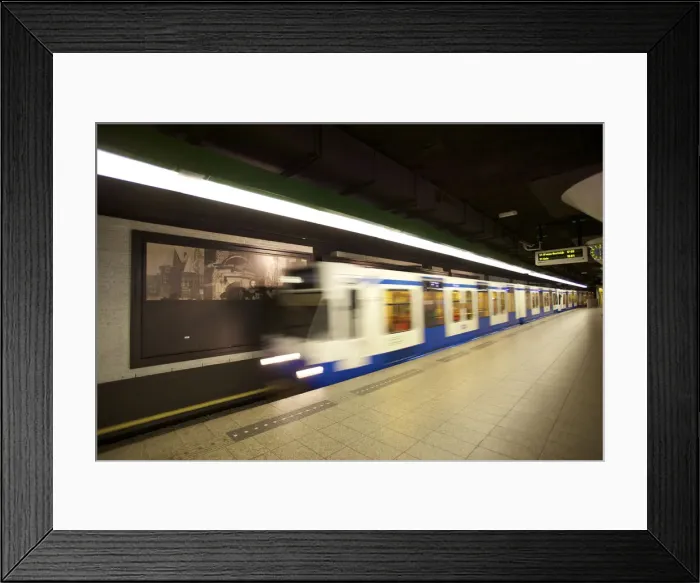 Framed Print : Metro, Amsterdam, Netherlands Framed Print : Metro, Amsterdam, Netherlands