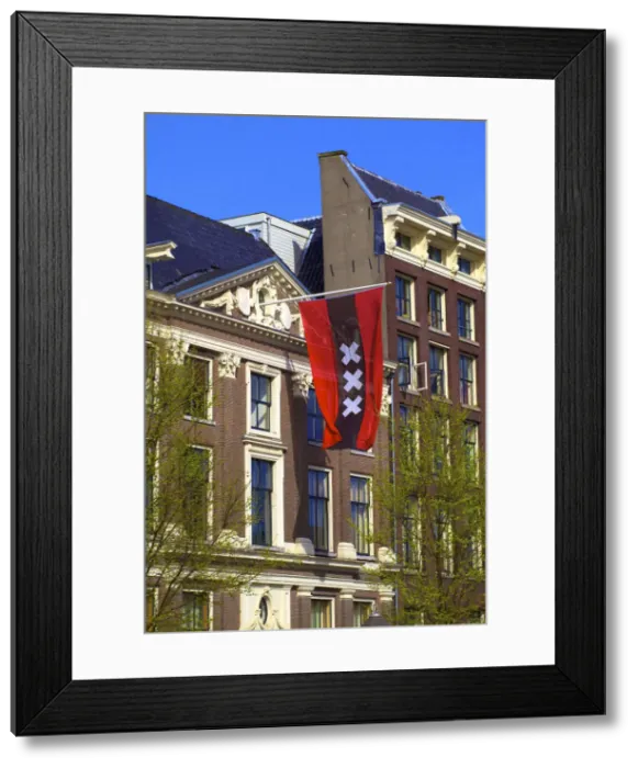 Framed Print : Flag of Amsterdam, Amsterdam, Netherlands Framed Print : Flag of Amsterdam, Amsterdam, Netherlands