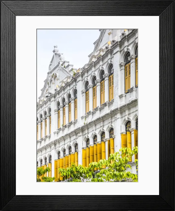 Framed Print : Historic buiding by the Klang river, Kuala Lumpur, Malaysia Framed Print : Historic buiding by the Klang river, Kuala Lumpur, Malaysia