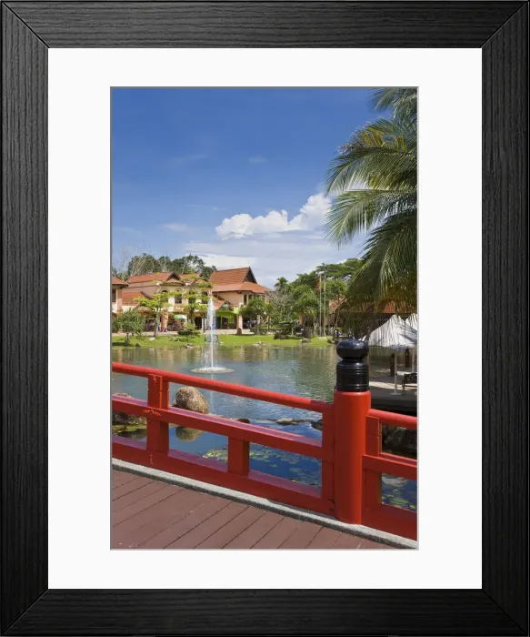 Framed Print : Malaysia, Langkawi Island, Pulau Langkawi, Pantai Kok Oriental Village