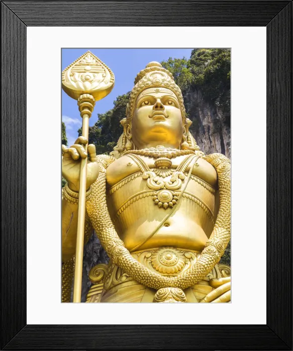 Framed Print : Murugan statue at the Batu Caves, Hindu religous site, Kuala Lumpur, Malaysia Hindu Framed Print : Murugan statue at the Batu Caves, Hindu religous site, Kuala Lumpur, Malaysia Hindu