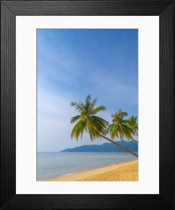 Framed Print : Malaysia, Pahang, Pulau Tioman (Tioman Island), Berjaya Beach