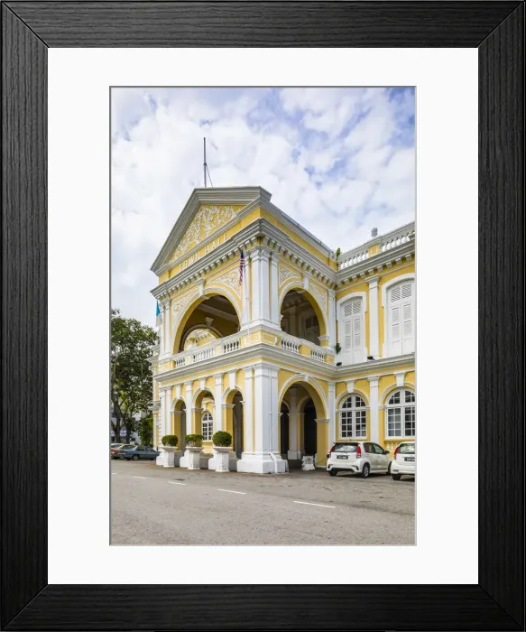 Framed Print : Twon Hall, George Town, Penang Island, Malaysia Framed Print : Twon Hall, George Town, Penang Island, Malaysia