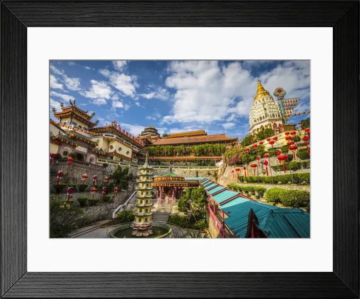 Framed Print : Pagoda at Kek Lok Si Temple, George Town, Penang Island, Malaysia