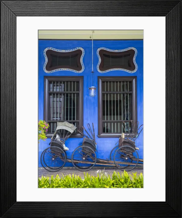 Framed Print : Cheong Fatt Tze Mansion (Blue Mansion) & boutique hotel, George Town, Penang Island Framed Print : Cheong Fatt Tze Mansion (Blue Mansion) & boutique hotel, George Town, Penang Island