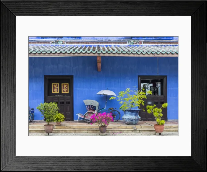 Framed Print : Cheong Fatt Tze Mansion (Blue Mansion) & boutique hotel, George Town, Penang Island Framed Print : Cheong Fatt Tze Mansion (Blue Mansion) & boutique hotel, George Town, Penang Island