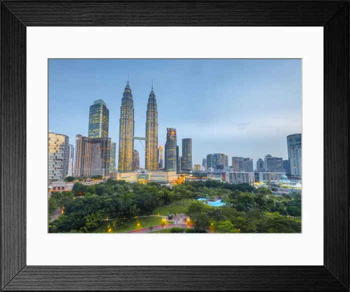 Framed Print : Malaysia, Kuala Lumpur, Petronas Towers Framed Print : Malaysia, Kuala Lumpur, Petronas Towers