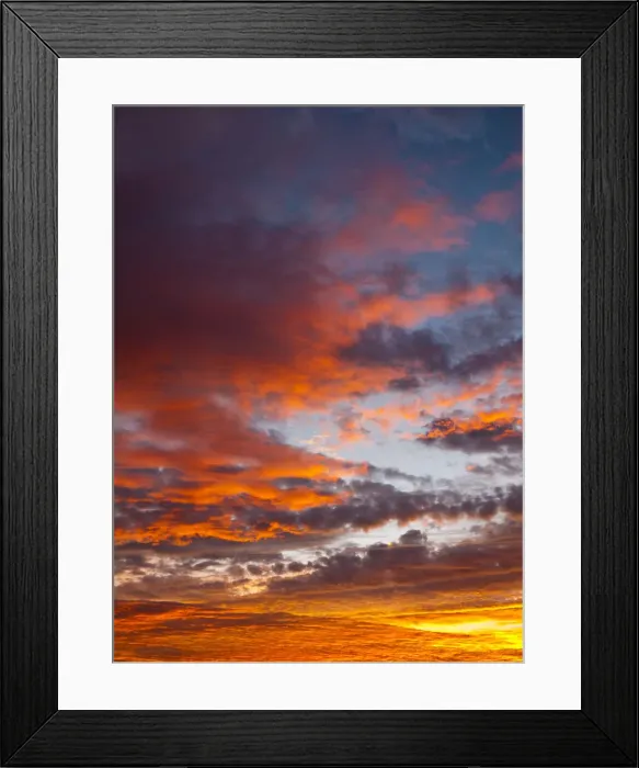 Framed Print : Sunset sky Framed Print : Sunset sky