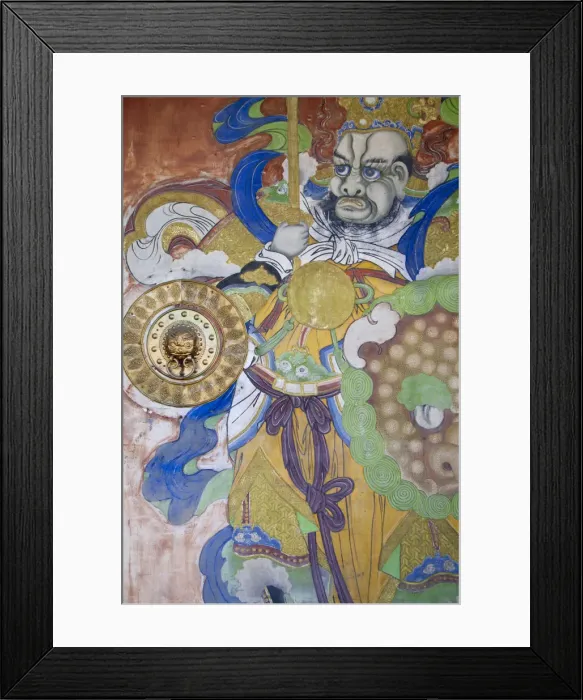 Framed Print : Mongolia, Ulaanbaatar, Entrance gates to Bogd Khann Palace & Museum - Previously a