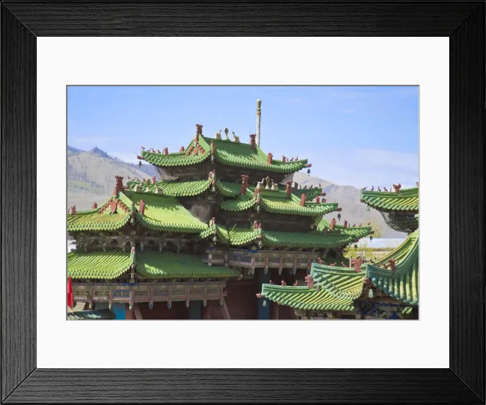 Framed Print : Mongolia, Ulaanbaatar, Bogd Khann Palace and Museum - Previously a winter Palace for Framed Print : Mongolia, Ulaanbaatar, Bogd Khann Palace and Museum - Previously a winter Palace for