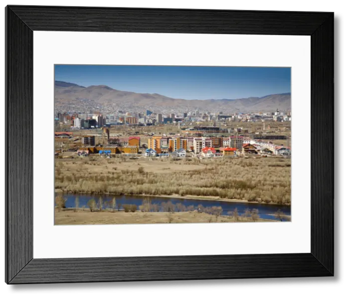 Framed Print : Mongolia, Ulaanbaatar, View of Ulaanbaatar from Zaisan Memorial Framed Print : Mongolia, Ulaanbaatar, View of Ulaanbaatar from Zaisan Memorial