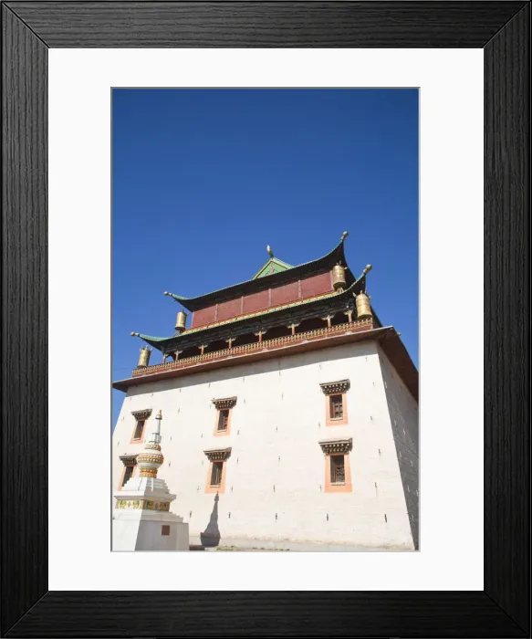 Framed Print : MONGOLIA, Ulaanbaatar, Gandan - Gandantegchenling Monastery, Migjed Janraisig Sum Framed Print : MONGOLIA, Ulaanbaatar, Gandan - Gandantegchenling Monastery, Migjed Janraisig Sum