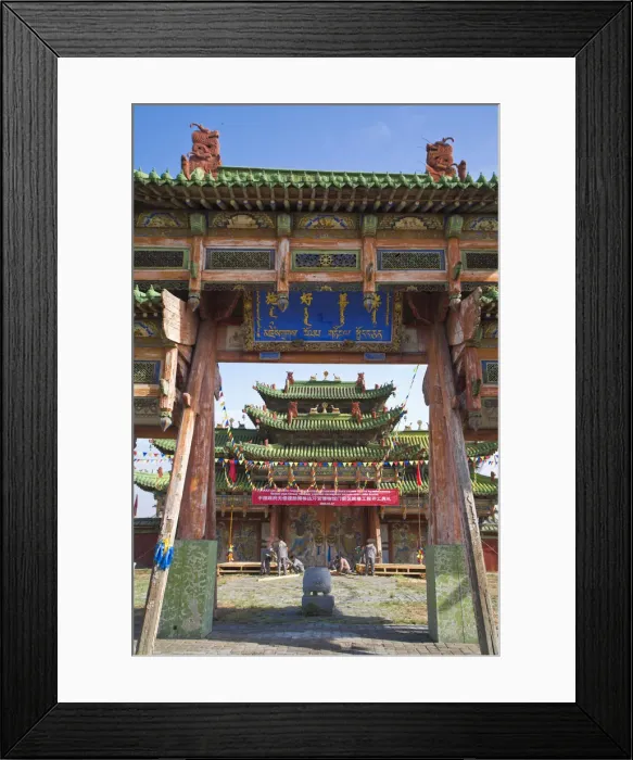 Framed Print : Mongolia, Ulaanbaatar, Bogd Khann Palace and Museum - Previously a winter Palace for Framed Print : Mongolia, Ulaanbaatar, Bogd Khann Palace and Museum - Previously a winter Palace for