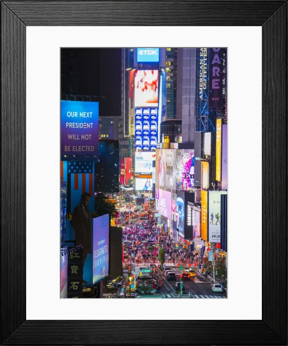 Framed Print : Times Square from the Superniva cafe terrace, Manhattan, New York, USA Framed Print : Times Square from the Superniva cafe terrace, Manhattan, New York, USA