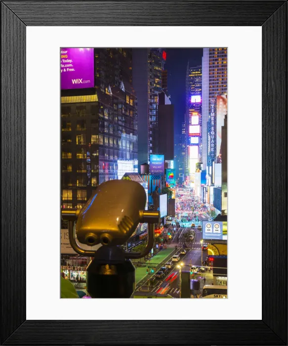 Framed Print : Broadway from the Supernova cafe, Manhattan, New York, USA