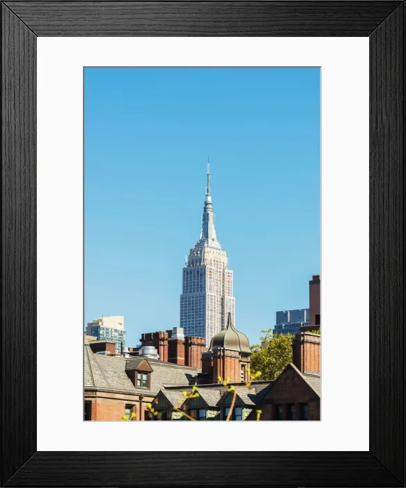 Framed Print : Empire state building from the High line park, New York, USA Framed Print : Empire state building from the High line park, New York, USA