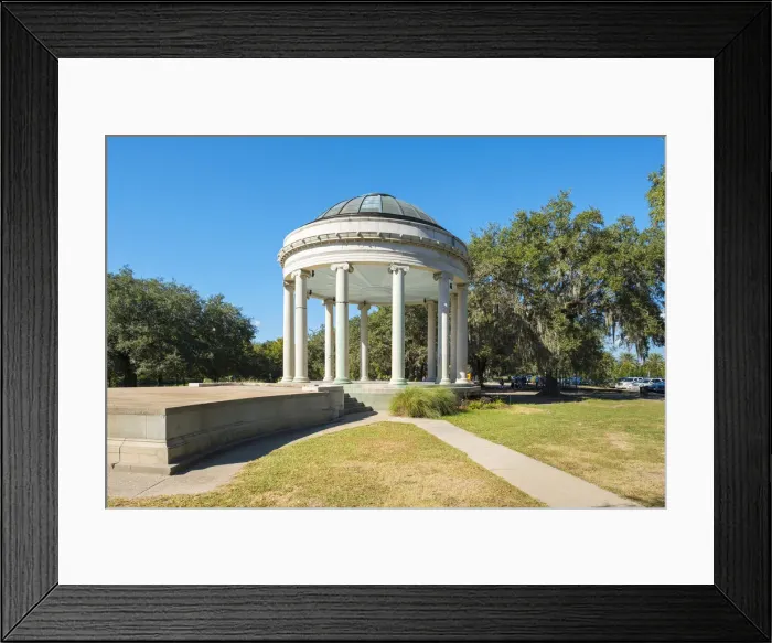 Framed Print : United States, Louisiana, New Orleans. Greek pavilion on the Goldring Woldenberg Great Framed Print : United States, Louisiana, New Orleans. Greek pavilion on the Goldring Woldenberg Great