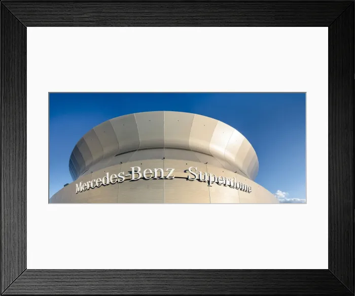 Framed Print : United States, Louisiana, New Orleans. Mercedez Benz Superdome, home of the New Orleans Framed Print : United States, Louisiana, New Orleans. Mercedez Benz Superdome, home of the New Orleans