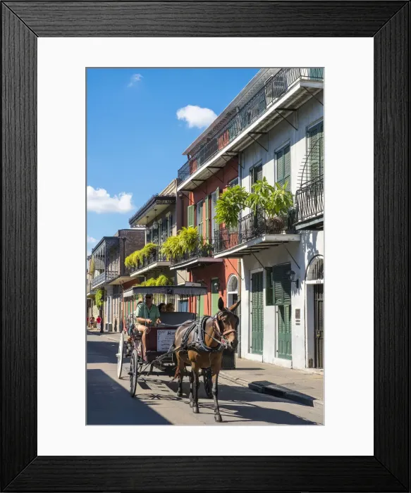 Framed Print : United States, Louisiana, New Orleans, French Quarter Framed Print : United States, Louisiana, New Orleans, French Quarter