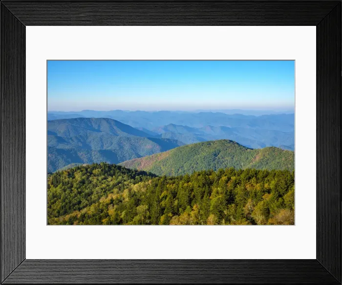 Framed Print : United States, North Carolina, Jackson County. Blue Ridge Mountains from Bear Ridge Gap Framed Print : United States, North Carolina, Jackson County. Blue Ridge Mountains from Bear Ridge Gap