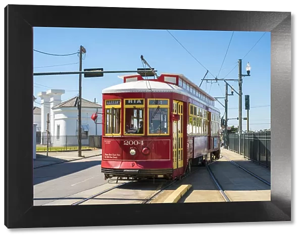 United States, Louisiana, New Orleans, Midcity. Canal Street streetcar line