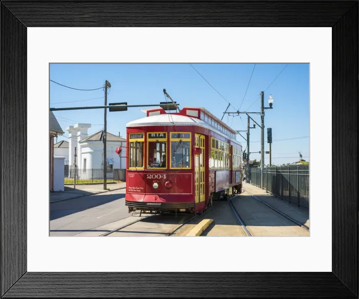 Framed Print : United States, Louisiana, New Orleans, Midcity. Canal Street streetcar line Framed Print : United States, Louisiana, New Orleans, Midcity. Canal Street streetcar line