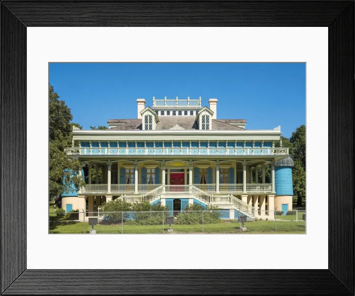 Framed Print : United States, Louisiana, St. John the Baptist Parish. Historic San Francisco Plantation in Garyville, built in 1849a€'50