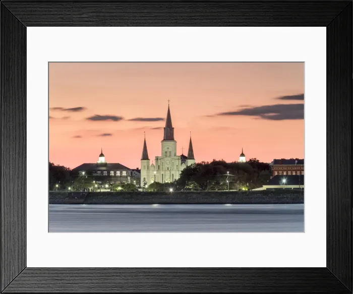 Framed Print : United States, Louisiana, New Orleans. New Orleans skyline, view of Saint Louis Cathedral Framed Print : United States, Louisiana, New Orleans. New Orleans skyline, view of Saint Louis Cathedral