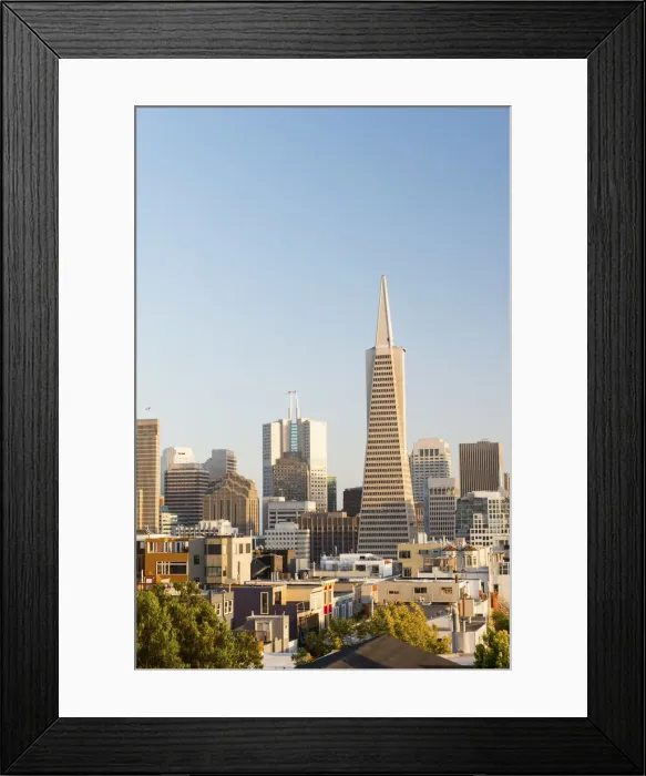 Framed Print : North America, USA, America, California, San Francisco, Transamerica building