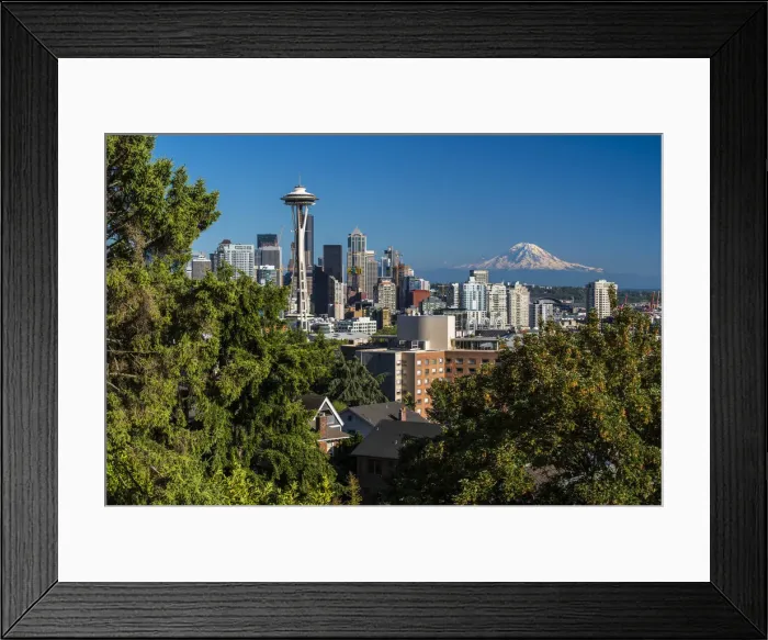 Framed Print : Downtown skyline with Space Needle, Seattle, Washington, USA Framed Print : Downtown skyline with Space Needle, Seattle, Washington, USA