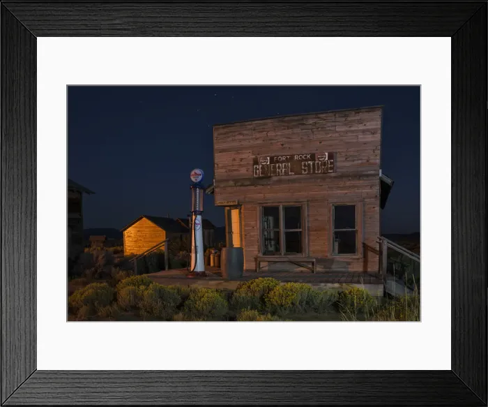 Framed Print : USA, Oregon, Lake County, Fort Rock, General store Historic museum Framed Print : USA, Oregon, Lake County, Fort Rock, General store Historic museum