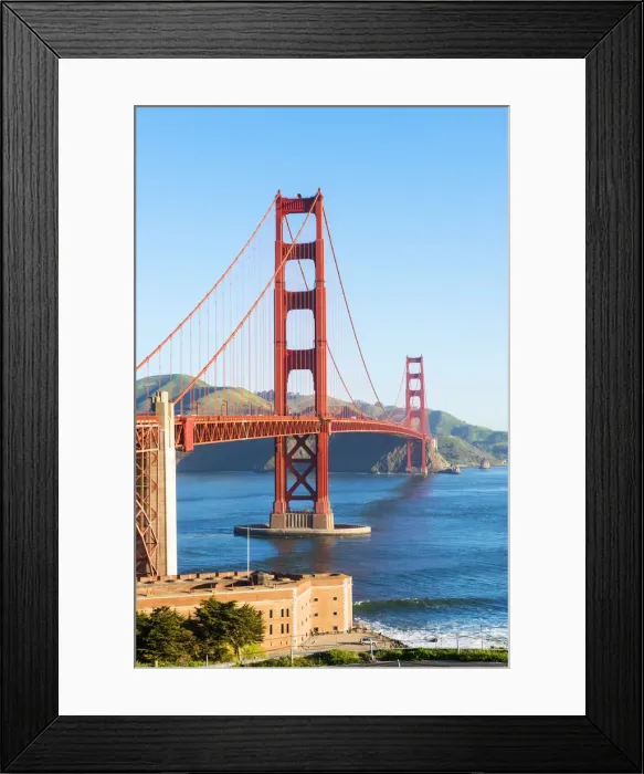 Framed Print : North America, USA, America, California, San Francisco, View of the Golden Gate bridge Framed Print : North America, USA, America, California, San Francisco, View of the Golden Gate bridge