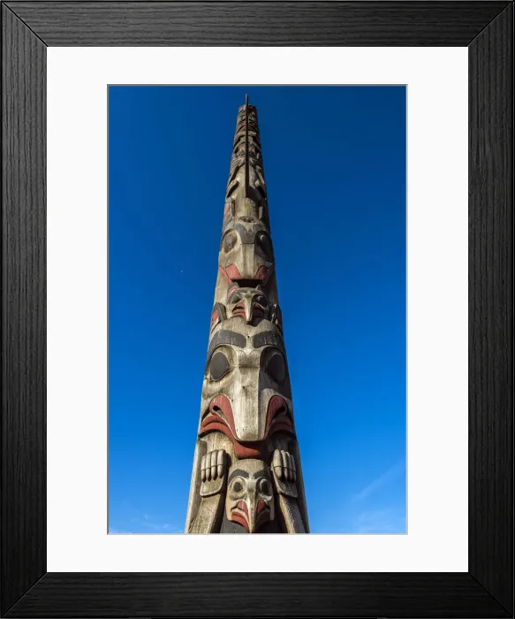 Framed Print : Cedar totem pole at Victor Steinbrueck Park, Seattle, Washington, USA Framed Print : Cedar totem pole at Victor Steinbrueck Park, Seattle, Washington, USA