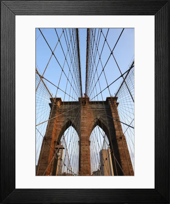 Framed Print : Brooklyn Bridge, New York, USA Framed Print : Brooklyn Bridge, New York, USA