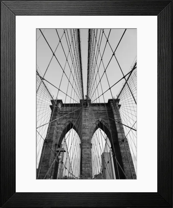 Framed Print : Brooklyn Bridge, New York, USA Framed Print : Brooklyn Bridge, New York, USA