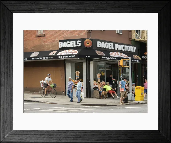Framed Print : USA, New York, Park Slope, Brooklyn street Framed Print : USA, New York, Park Slope, Brooklyn street