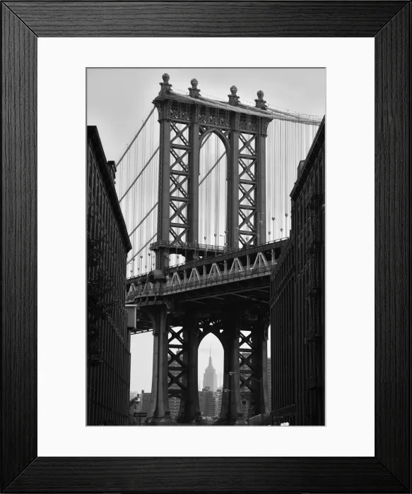 Framed Print : Manhattan Bridge, DUMBO, Brooklyn, New York, USA Framed Print : Manhattan Bridge, DUMBO, Brooklyn, New York, USA