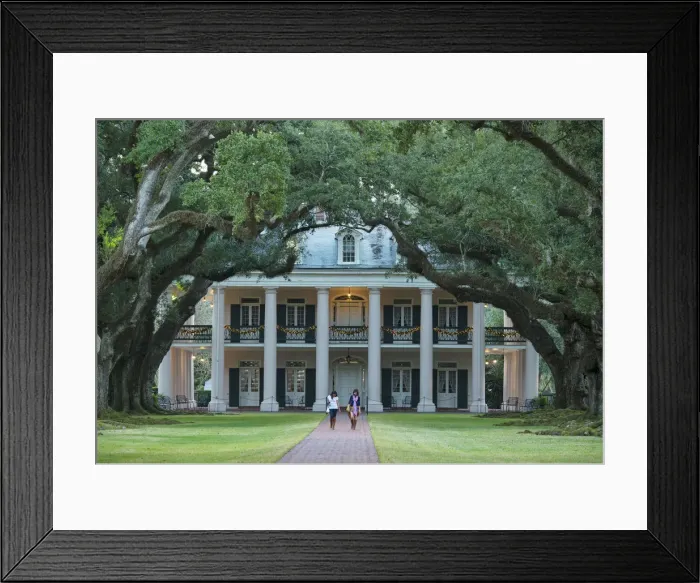 Framed Print : USA, Louisiana, St. James Parish, Vacherie, Oak Alley Plantation