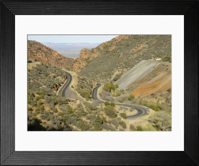 Framed Print : Mountain Pass outside of Jerome, Arizona, USA Framed Print : Mountain Pass outside of Jerome, Arizona, USA